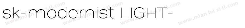 sk-modernist LIGHT字体转换